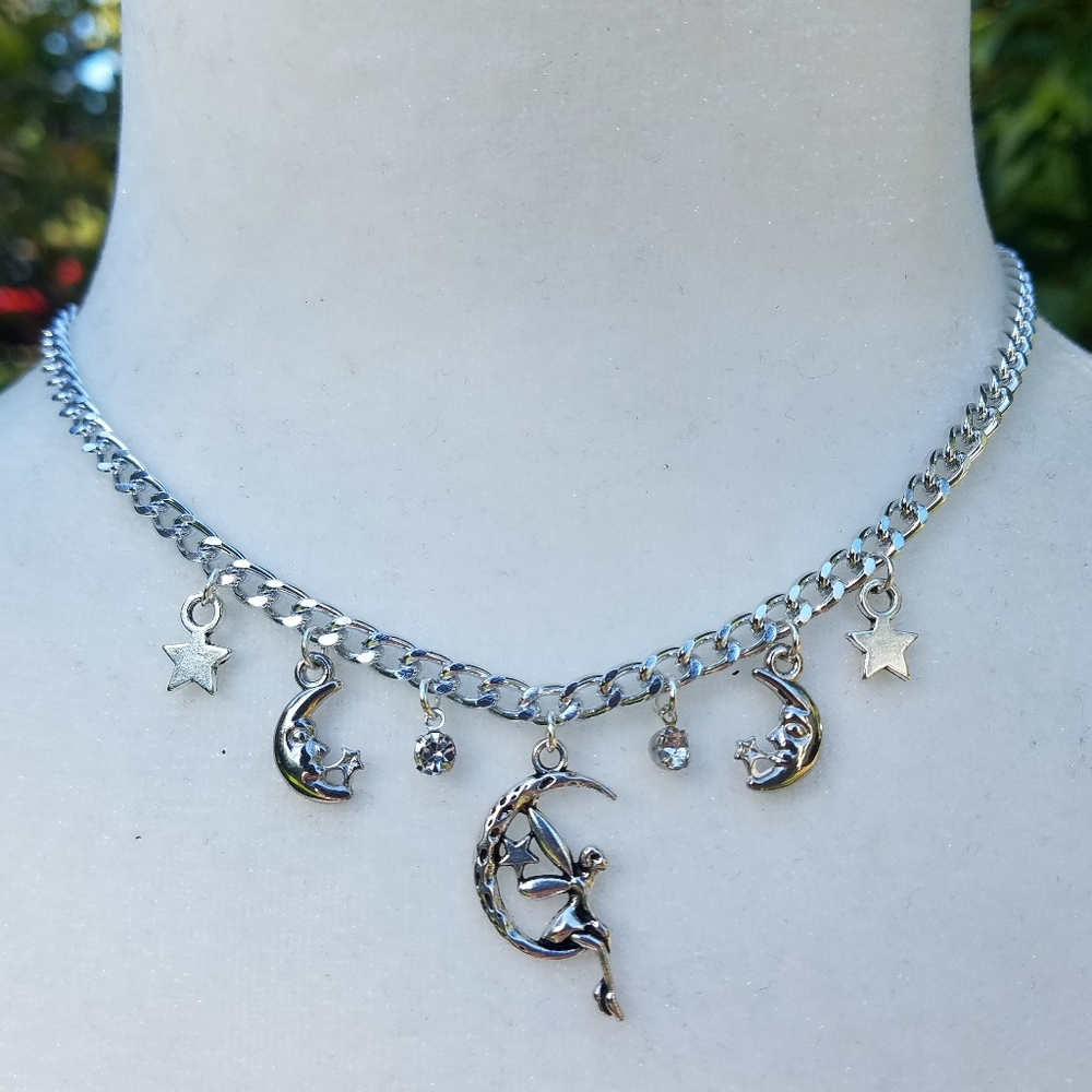 Hand made fairy necklace & earrings